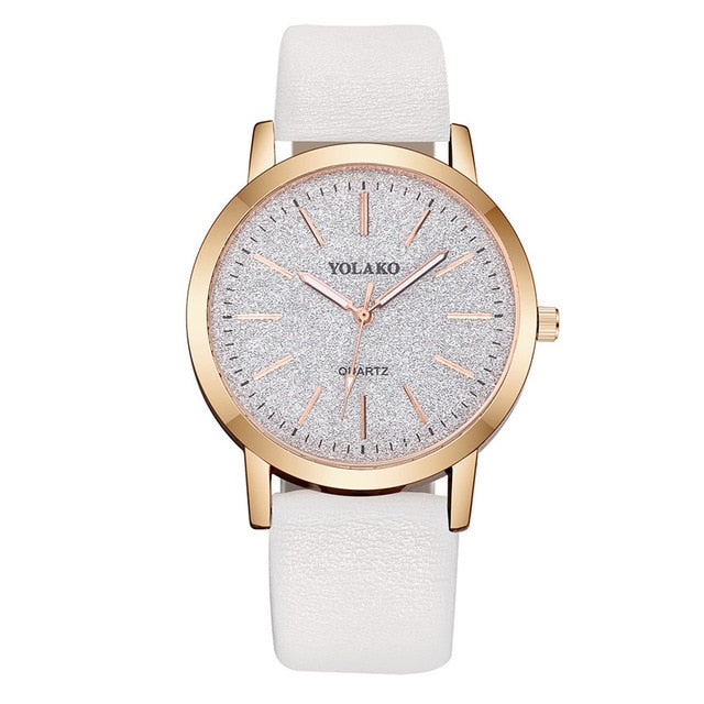 Luxury Brand Leather Quartz Women's Watch Ladies Fashion Watch Women Wristwatch Clock relogio feminino hours reloj mujer saati - La Veliere