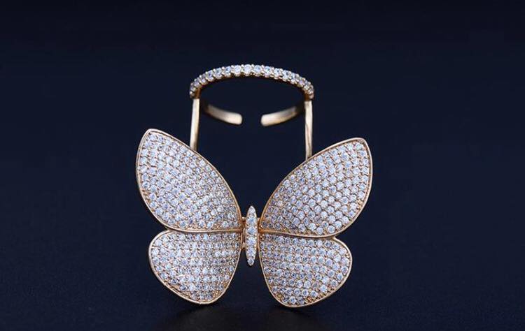 Butterfly movable ring - La Veliere