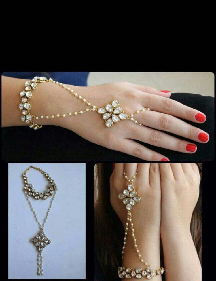 Hand-chain with bracelet - La Veliere
