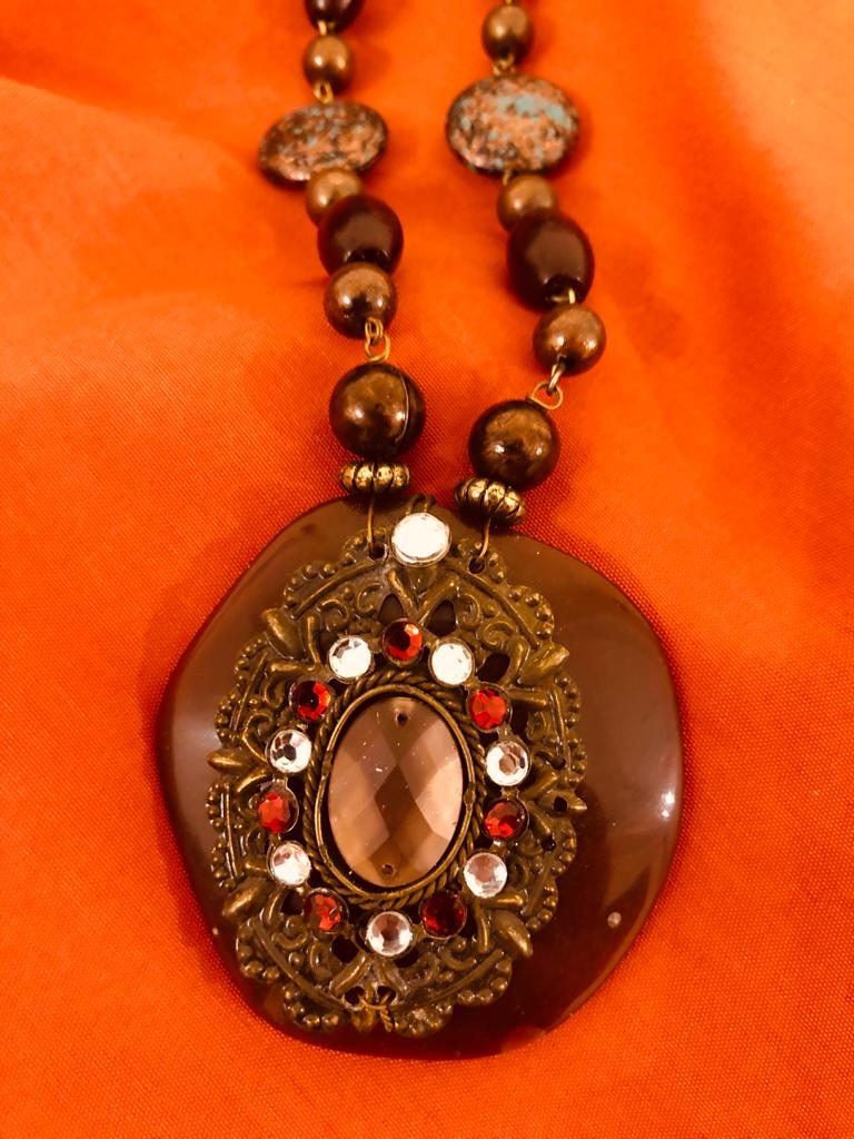 Bohemian Beaded long Necklace pendant - La Veliere