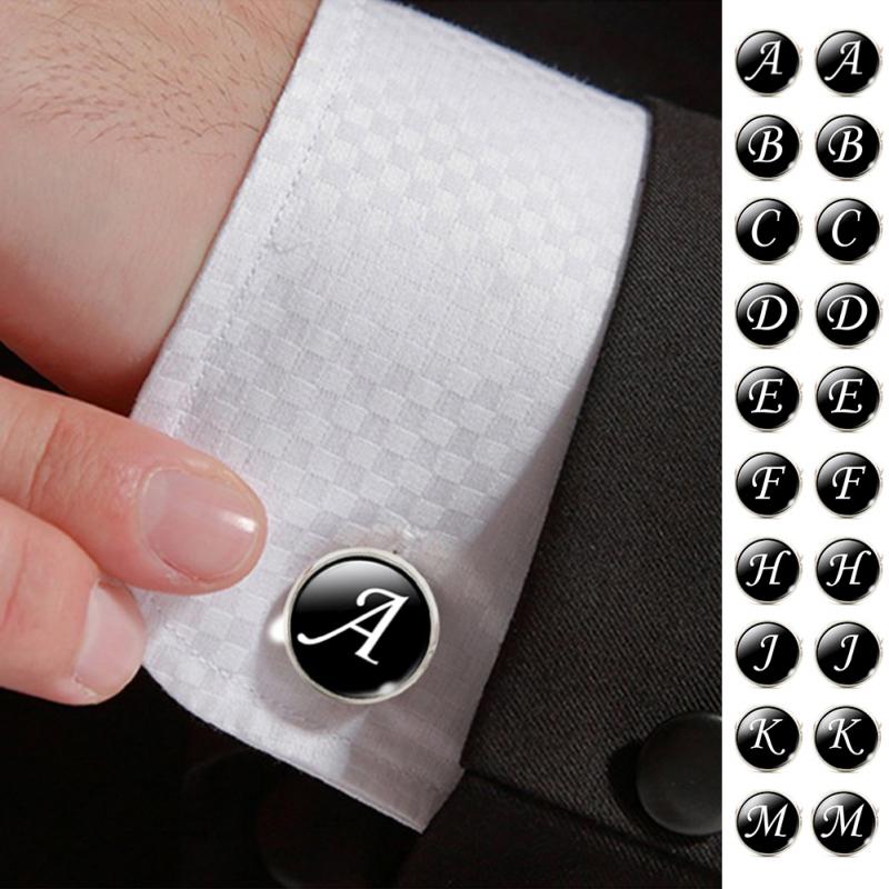 Men's Fashion A-Z Single Alphabet Cufflinks - La Veliere