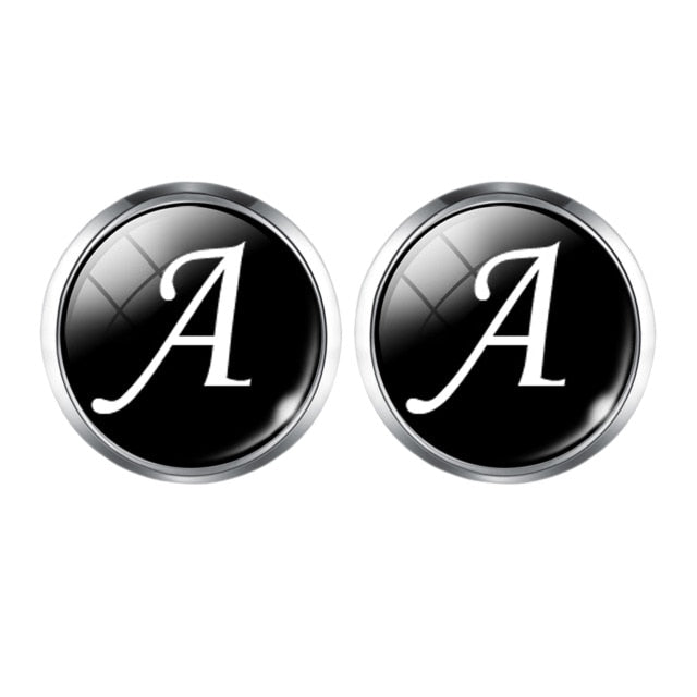 Men's Fashion A-Z Single Alphabet Cufflinks - La Veliere