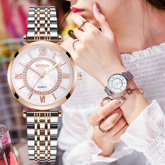 Women Watches Top Brand Luxury 2020 Fashion Diamond Ladies Wristwatches Stainless Steel Silver Mesh Strap Female Quartz Watch - La Veliere