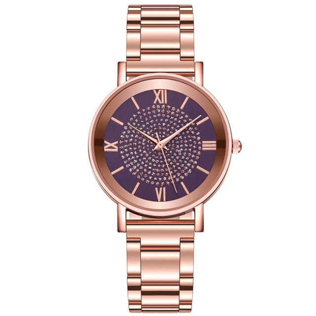Women Watches 2020 Luxury Diamond Rose Gold Ladies Wrist Watches Magnetic Women Bracelet Watch For Female Clock Relogio Feminino - La Veliere