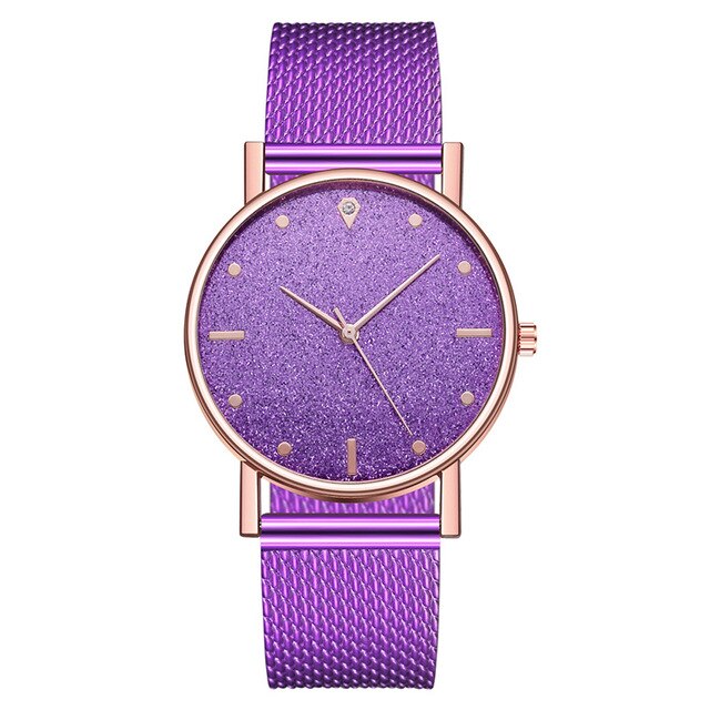 Watch Women Dress Stainless Steel Band Analog Quartz Wristwatch Fashion Luxury Ladies Golden Rose Gold Watch Clock Analog - La Veliere